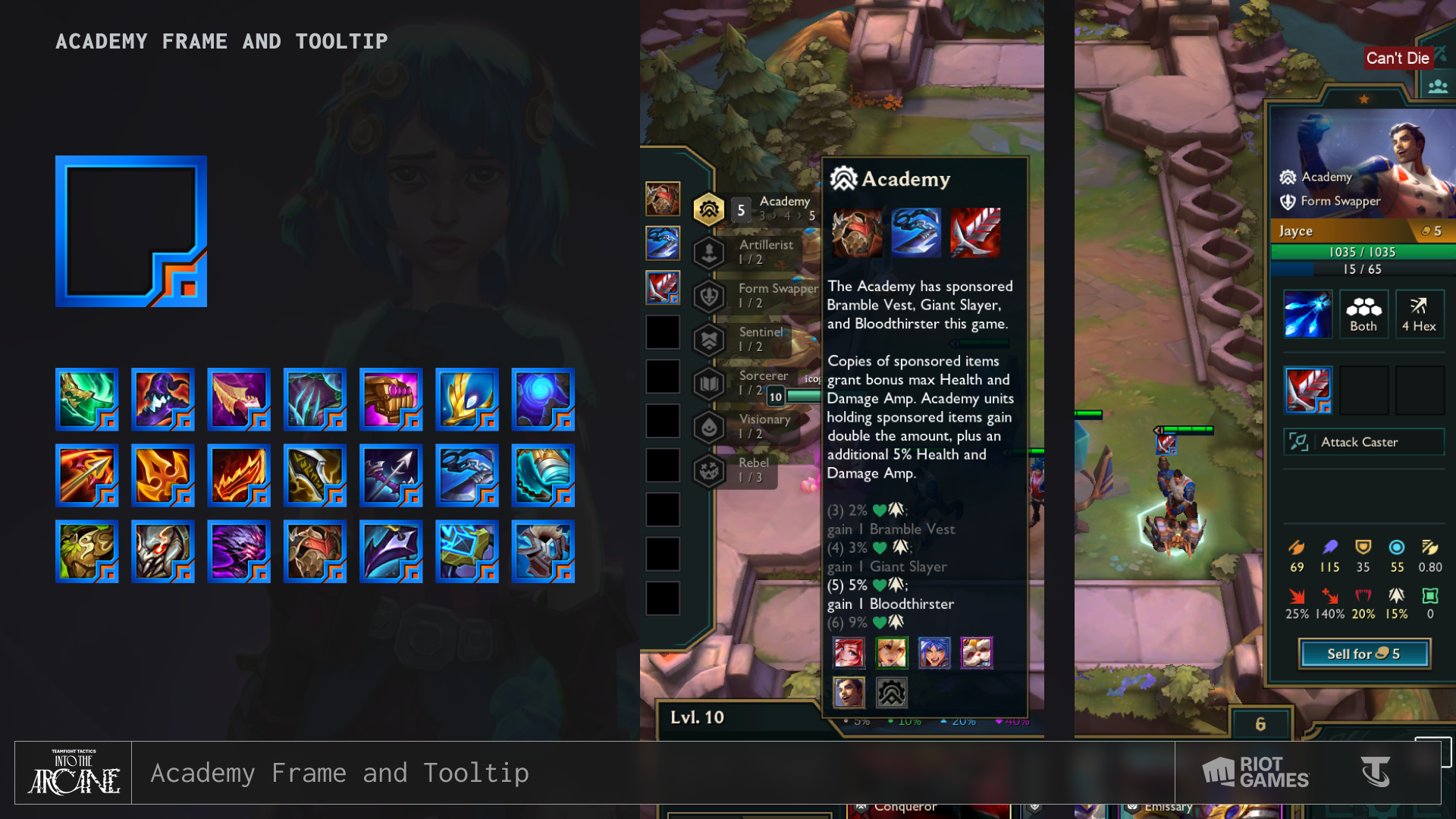 Item Frame for Academy Trait